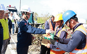 丹娜絲襲擾南台灣！ 陳其邁再訪嘉義災區   為高雄救援隊打氣 