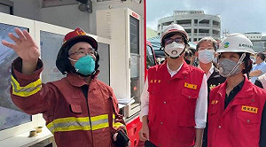 快訊》高雄電池廠大火散毒物質「氫氟酸」  市府急發細胞簡訊警戒