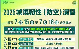 城鎮韌性演習明天開始 卓揆提醒：不配合者最高罰15萬