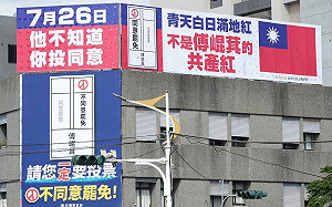 直指傅崐萁「共產紅」！黨政人士曝看板戰開打：他不知道你投同意 