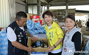 陳亭妃募集加壓馬達58台  助西寮完成災後復建第一步