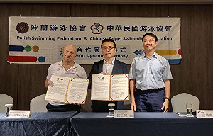 波蘭跳水國家隊前進高雄移地訓練  與台灣泳協簽署合作MOU  