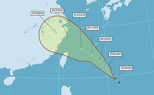 熱帶低壓逼近恐將生成颱風！午後南部有雷陣雨、明起北台灣防豪雨