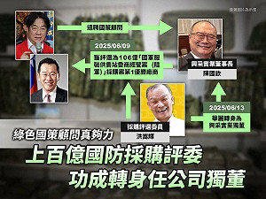 揭國策顧問介入百億國防採購案、利益輸送　黃國昌：國防部無人敢處理 