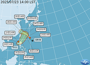 雙颱共舞！「竹節草」颱風明生成   726大罷免天氣曝光