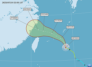 范斯高颱風今晚至明天最接近台灣！雨炸北台灣、沿海區防海水倒灌