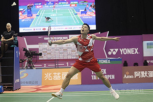 周天成逆轉勝前印度一哥  晉中國羽球賽男單8強