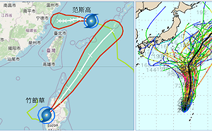 雙颱風「藤原效應」繞行台灣！專家：週日前全台慎防大雨