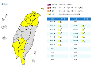 颱風減弱「外圍環流」還在!氣象署發12縣市大雨特報
