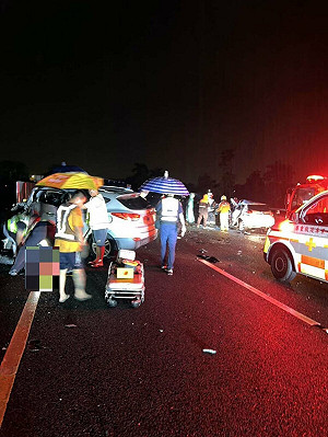 國3南投段逆向車輛對撞事故　2駕駛不治