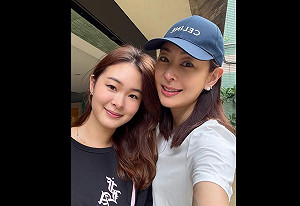 賈永婕與20歲首投族女兒小羽參與投票 呼籲「一起守護台灣」