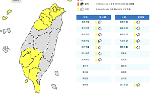 南部已降豪雨！氣象署再發13縣市「大雨特報」最新警戒區曝