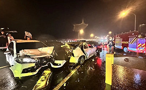 國道1號北上苗栗嚴重車禍！9車連環撞 6人送醫1人死亡