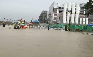 大豪雨轟炸嘉義！台積電AP7廠泥水慘淹汪洋一片