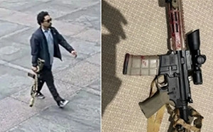 (影) 曼哈頓血案影片曝光！防彈衣槍手突襲商業大樓5死 民眾驚惶逃生