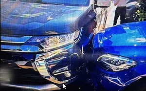 北市警車與賓士巷口碰撞！警車未依停止標線暫停   應負肇責