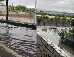 超大豪雨狂炸台中！9小時破300毫米致淹水災情　大樓地下停車場躲不過