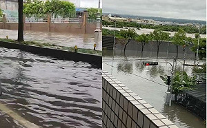 超大豪雨狂炸台中！9小時破300毫米致淹水災情　大樓地下停車場躲不過