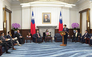 （影）賴清德接見美智庫FDD訪團 期盼深化臺美戰略經貿夥伴關係