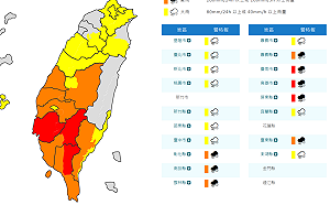 快訊》雨區擴大！全台18縣市豪大雨特報 氣象署：3地紅色警戒