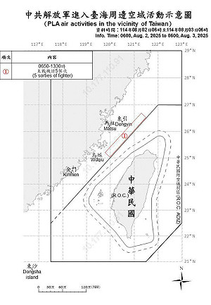 5共機.7共艦侵擾台海周邊海空 國軍嚴密監控應處