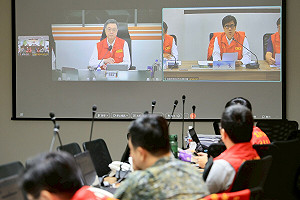 陳其視訊中央災害應變中心  即時提出高雄七項協助需求