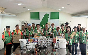 綠北市黨部進駐嘉義水上鄉：首批500份食用物資、展開重建家園計畫