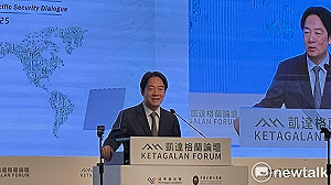 與強生握手寒暄 賴清德:台灣是全球民主防線的最前緣