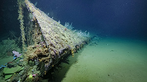 深埋海底逾80年!二戰沉沒戰艦殘骸重現世人眼前