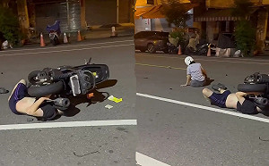 酒駕追撞酒駕!肇事者遭排氣管壓脖  拍攝畫面引爆網友論戰