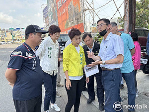 安吉路海佃路交叉路口逢雨必淹   陳亭妃提議調整排水方向整治水患