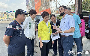 安吉路海佃路交叉路口逢雨必淹   陳亭妃提議調整排水方向整治水患