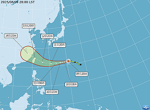 路徑再南修!楊柳颱風預計13日穿越北台灣 最快下周二發海警