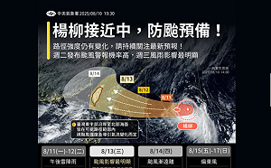 「楊柳」發布海上颱風警報時 國家公園署：同步啟動應變措施