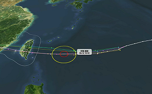 楊柳颱風快閃台灣！週三「台東－南花蓮」登陸 　影響時間曝光