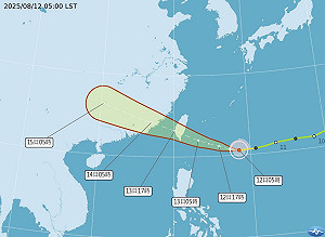 中颱楊柳明登陸台東！東半部及南部恐面臨大量致災雨、破壞性強風