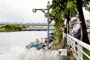 因應楊柳颱風來襲  賴瑞隆視察前鎮排水防洪設施  