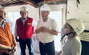 指揮所督工弱勢災屋修繕  陳金德:盡快讓居民安心