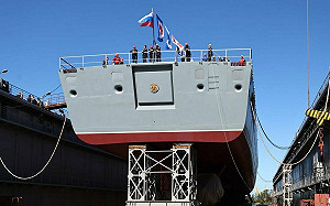 俄羅斯配備「鋯石」新22350型巡防艦下水  「後發先至」2026部署遠東