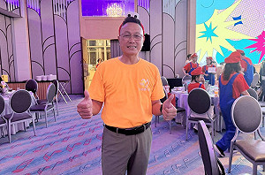 中山EMBA第四屆公益愛行腳  天威商仲執行長林治域帶隊島接力傳愛