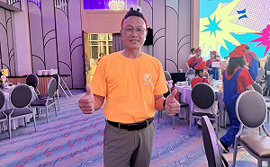 中山EMBA第四屆公益愛行腳  天威商仲執行長林治域帶隊島接力傳愛