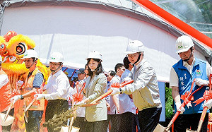 苗栗造橋交流道動土 卓揆:達「造橋鋪路、苗栗幸福」目標