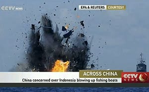 印尼打擊非法捕魚炸沉中國船隻？竟是「裁剪」10年前舊聞炒作！