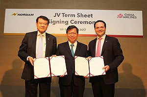 華航、NORDAM合作 鄭文燦：台灣航太里程碑