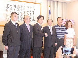 賴揆拜會公道伯 盼王助溝通促政策推動