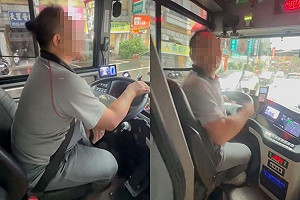 台中公車司機嗆學生「連手都舉不好」！影片曝光網掀論戰