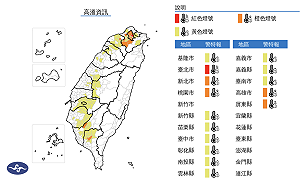 823投票日高溫炎熱體感恐破40度 午後局部雷陣雨