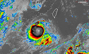 劍魚颱風一路向西「大又圓」對流爆發!海外2地需特別注意