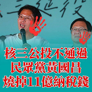 核三重啟公投投票率史上第3低  汪浩轟黃國昌「把11億丟水裡」
