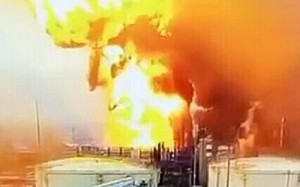 (影) 俄煉油廠被炸燒5天！烏打燃料港、燒核電站 台灣這廠商也受波及 